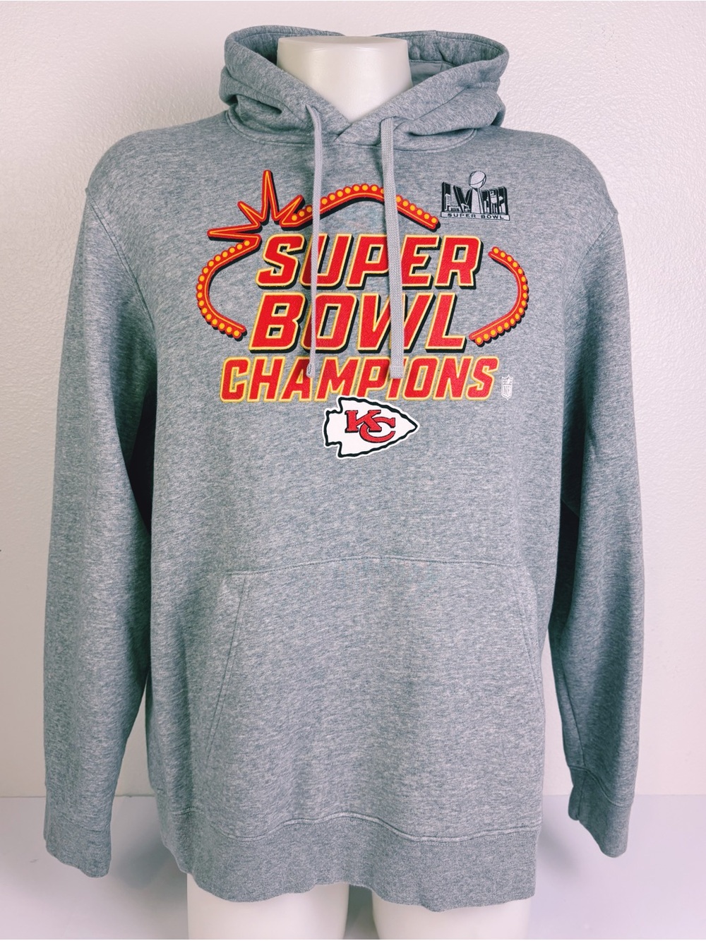 Nike Kansas City Chiefs Super Bowl LVIII
Champions Hoodie Men XL Gray NFL